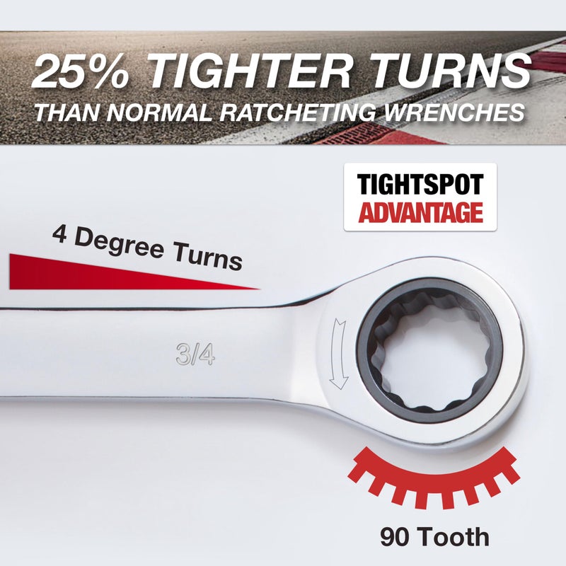 Jaeger 3/4 Inch Ratcheting Wrench with Upgraded 4Â° Precision and Hardened, Polished Steel for Projects with Tight Spaces - Image 4